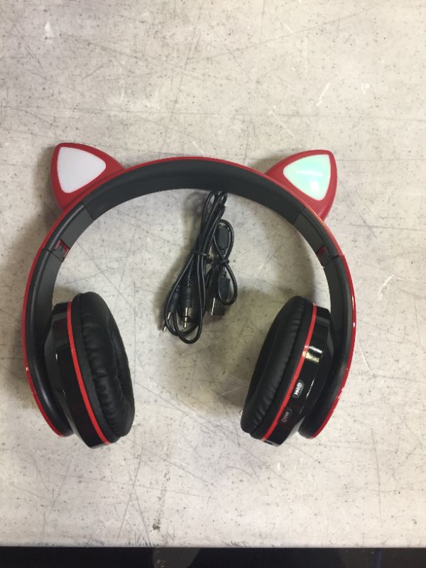 Photo 2 of Bluetooth LED Cat Ears Headphones