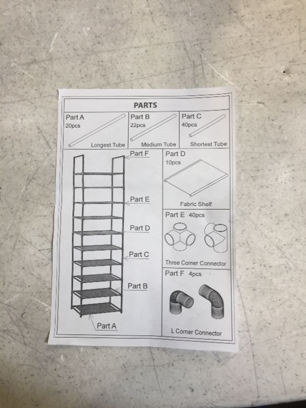 Photo 1 of 10 Tier Shoe Organizer 