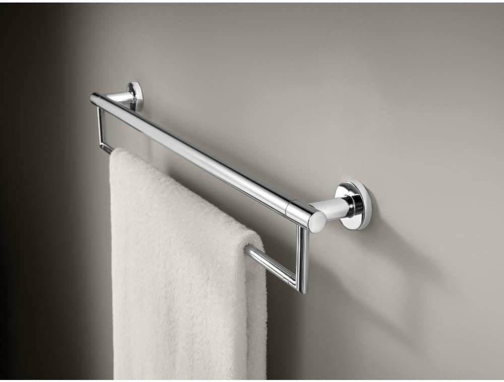 Photo 1 of DELTA FAUCET 41519 Contemporary 24 Inch Towel Bar / Assist Bar, Polished Chrome
