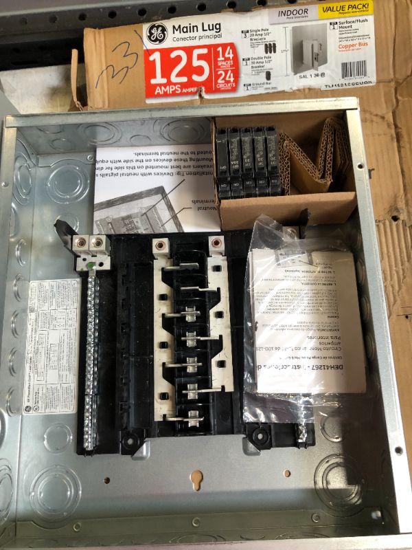 Photo 4 of 125 Amp 14-Space 24-Circuit Main Lug Indoor Load Center Contractor Kit