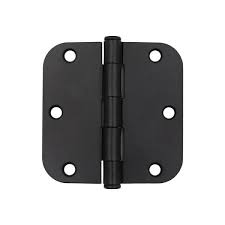 Photo 1 of 3-1/2 in. and 5/8 in. Radius Matte Black Smooth Action Hinge 20
