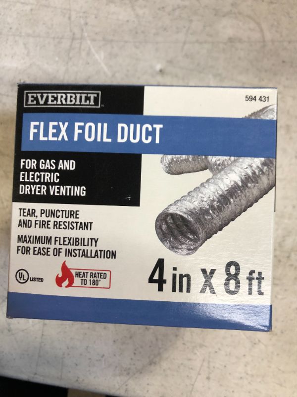 Photo 2 of 4 in. x 8 ft. Flexible Aluminum Dryer Vent Duct
