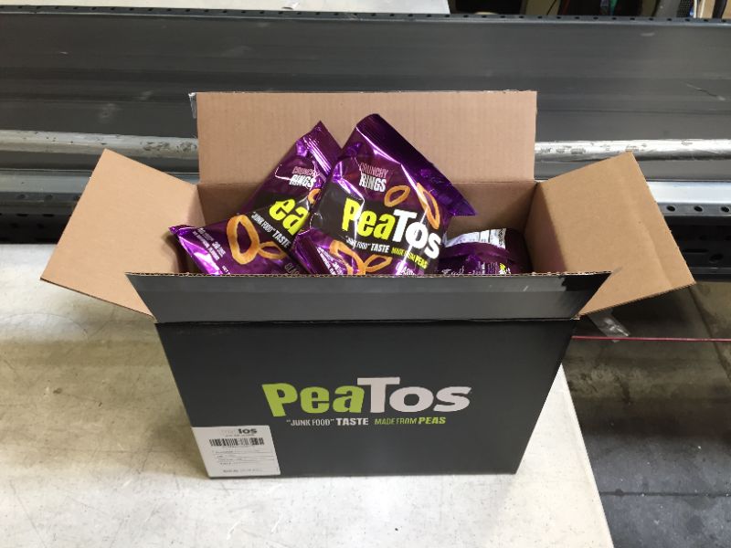 Photo 1 of PeaTos Party Mix Crunchy Curls & Rings, Pea Protein Puffs, Snack Packs (4g Protein, 3g Fiber) [Variety] 1 Ounce Bags, 15 Count | Bold Flavor, Gluten Free -- BB 09/28/2021