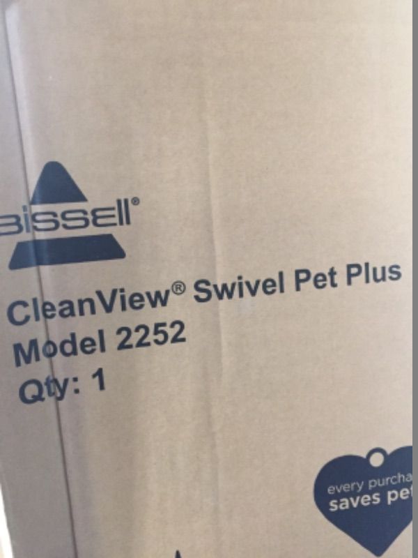 Photo 4 of BISSELL 2252 CleanView Swivel Upright Bagless Vacuum with Swivel Steering, Powerful Pet Hair Pick Up, Specialized Pet Tools, Large Capacity Dirt Tank, Easy Empty
