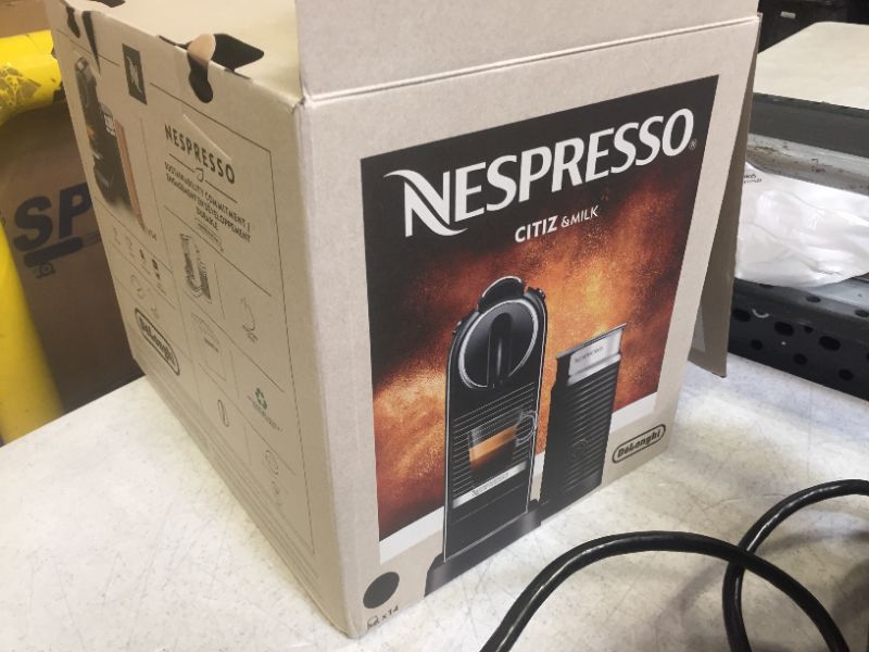 Photo 4 of Nespresso Citiz Coffee and Espresso Machine by DeLonghi with Aeroccino, Black
