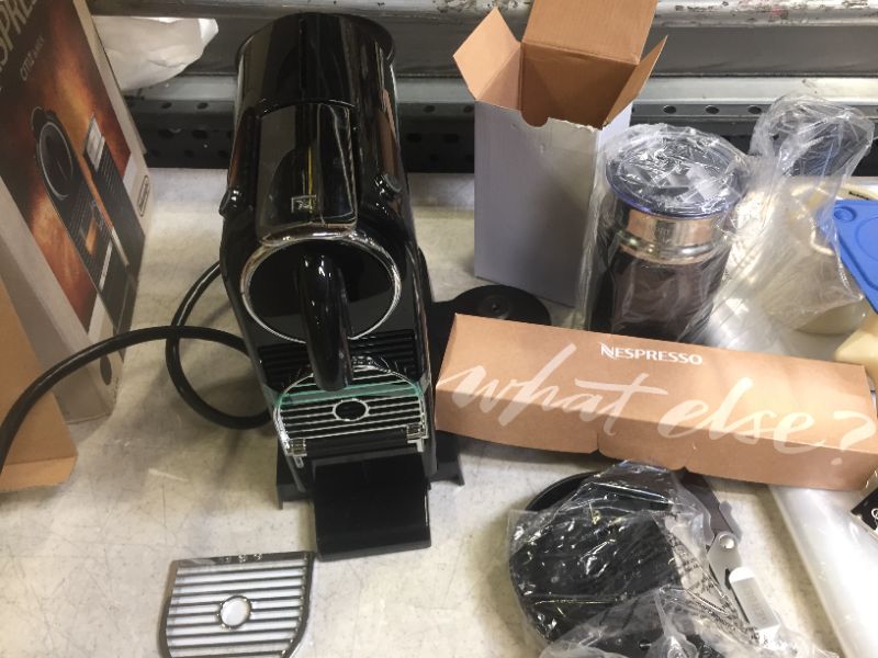 Photo 2 of Nespresso Citiz Coffee and Espresso Machine by DeLonghi with Aeroccino, Black
