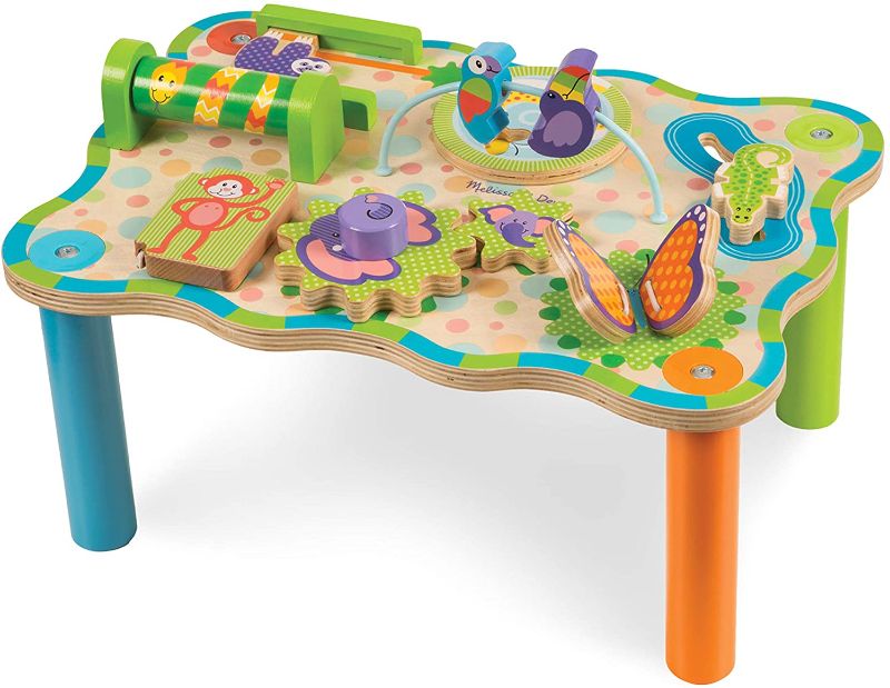 Photo 1 of Melissa & Doug First Play Children’s Jungle Wooden Activity Table for Toddlers
