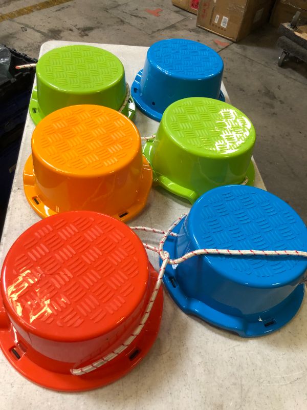 Photo 2 of Milliard Kid's Stepping Balance Buckets 6-Pack with Blue, Red, Yellow with Pads
