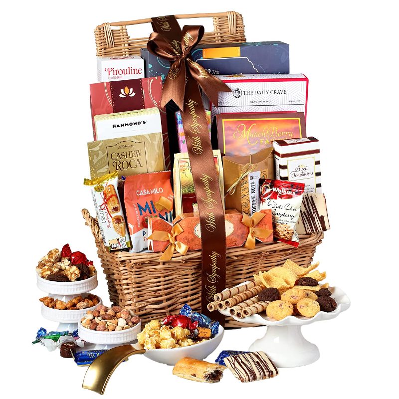 Photo 1 of Broadway Basketeers Sympathy Gift Basket Deluxe, Perfect For Condolences, Sympathy or Shiva BB 06 02 2021 
