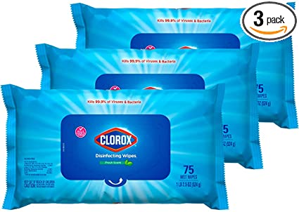 Clorox Disinfecting Wipes, Bleach Free, Fresh Scent, Moisture Seal Lid ...