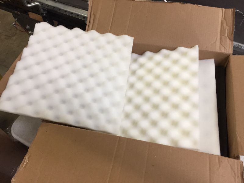 Photo 1 of 12PC Acoustic Foam Panels/Padding (Black/White)