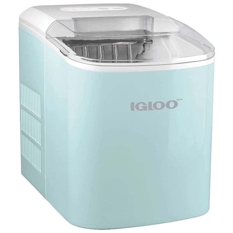 Photo 1 of Igloo Automatic Portable Electric Countertop Ice Maker Machine, 26 Pounds in 24 Hours, 9 Ice Cubes Ready in 7 minutes, With Ice Scoop and Basket, Perfect for Water Bottles, Mixed Drinks, Parties
