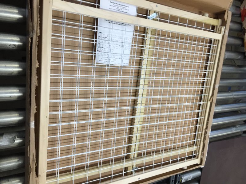Photo 1 of North States Extra-Wide Wire Mesh Adjustable Wood Baby/Child & Pet Gate | 4615