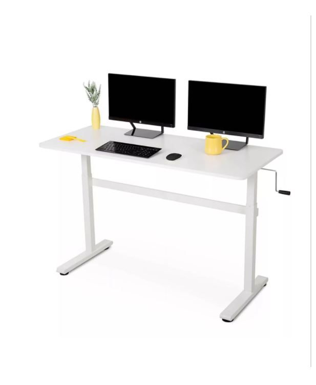 Photo 1 of 55" Standing Desk with Hand Crank, Assorted Colors
