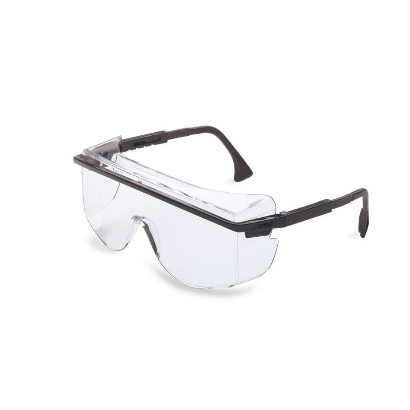 Photo 1 of Honeywell Astro OTG 3001 Safety Eyewear, Over-The-Glass Style, Black Frame, Clear Lens, Scratch-Resistant Hardcoat Lens Coating