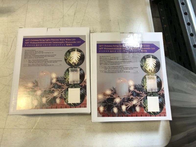 Photo 3 of Christmas Lights Christmas Indoor Decorations Pinecone String Lights with 50 Warm White LEDs Battery Operated 2 pack 
