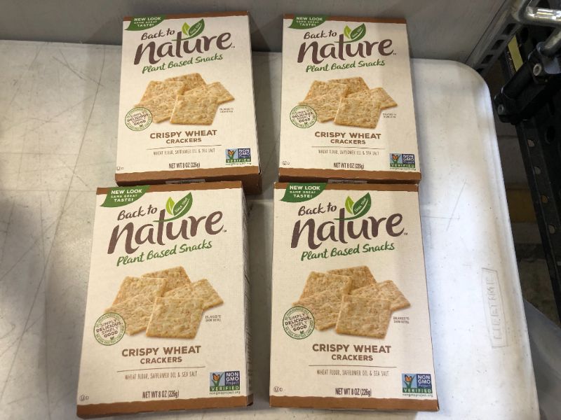 Photo 2 of Back to Nature Crackers, Non-GMO Crispy Wheat, 8 Ounce 4 pack 
