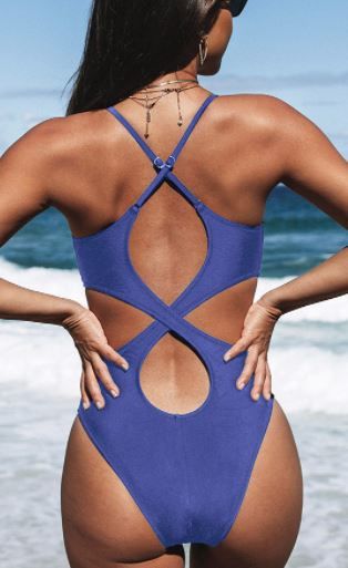 Photo 1 of Kasey Crisscross Back One Piece Swimsuit S