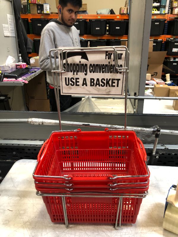 Photo 1 of 3 SHOPPING BASKETS WITH STAND