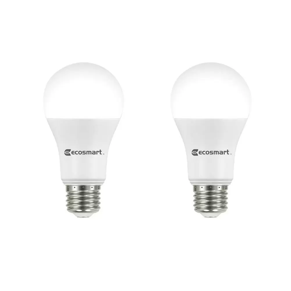 Photo 3 of EcoSmart 75-Watt Equivalent A19 Dimmable Energy Star LED Light Bulb Daylight
