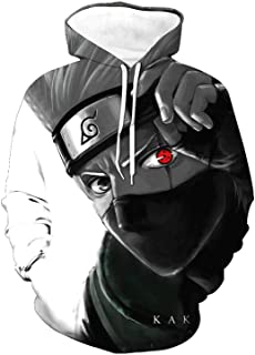 Photo 1 of 3D mens hoodies sweater Akatsuki Japanese Anime Hatake Kakashi Adult Hoodie for men and women- XL