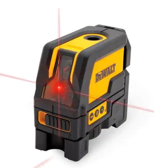 Photo 1 of 165 ft. Red Self-Leveling Cross-Line and Plumb Spot Laser Level with (3) AAA Batteries & Case
(( OPEN BOX ))