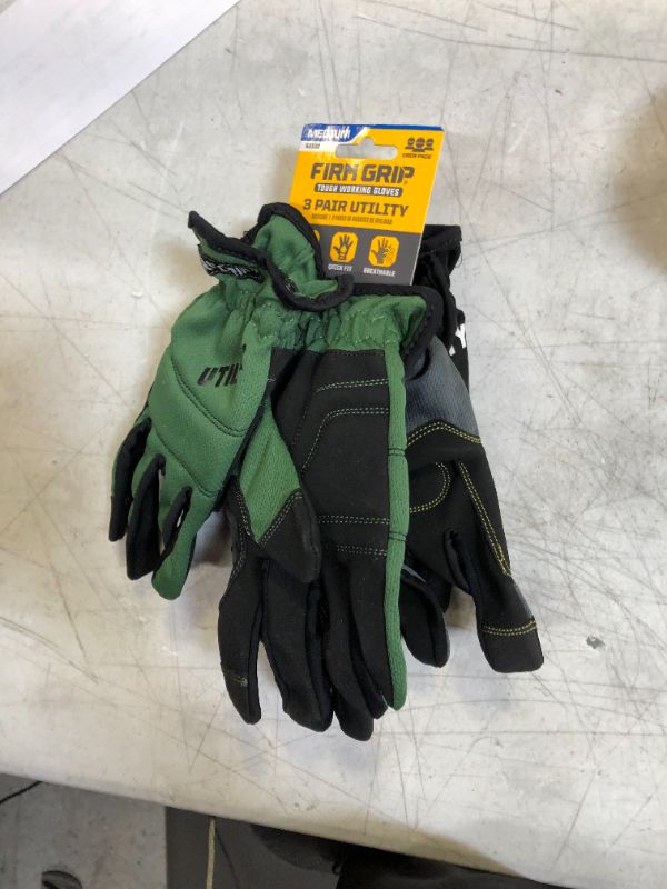 Photo 1 of FIRM GRIP Medium Utility High Performance Glove (3-Pack) 