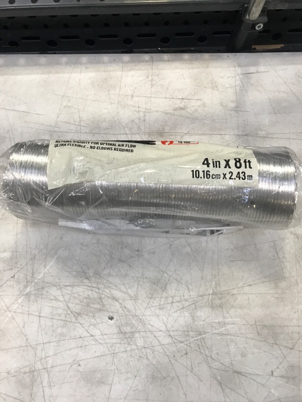 Photo 1 of Everbilt 4 in. x 8 ft. Semi-Rigid HP Expand Duct, Silver
