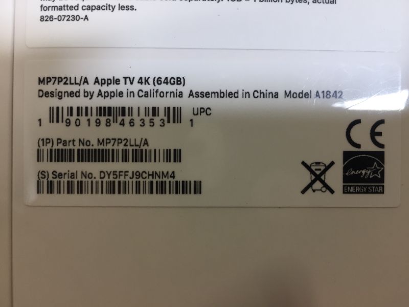 Photo 3 of 2021 Apple TV 4K (64GB)
[[ FACTORY SEALED ]]