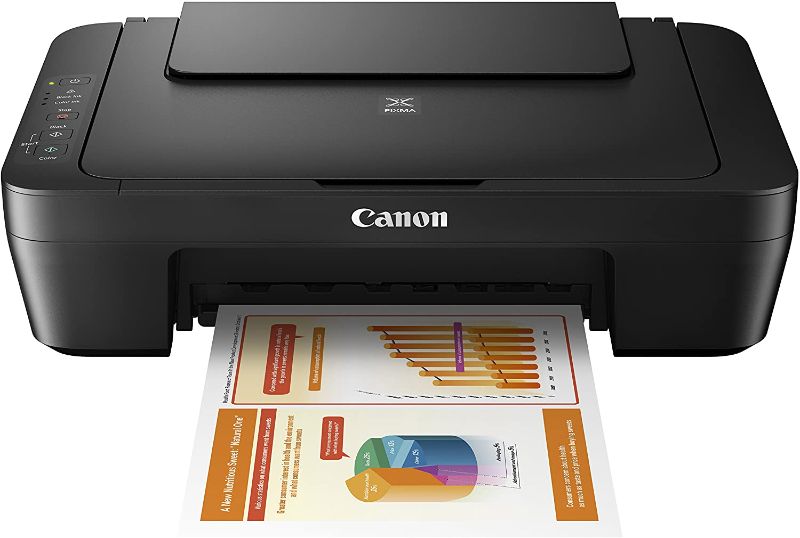 Photo 1 of Canon MG Series PIXMA MG2525 Inkjet Photo Printer with Scanner/Copier, Black
(TURNS ON BUT UNABLE TO FULLY TEST)