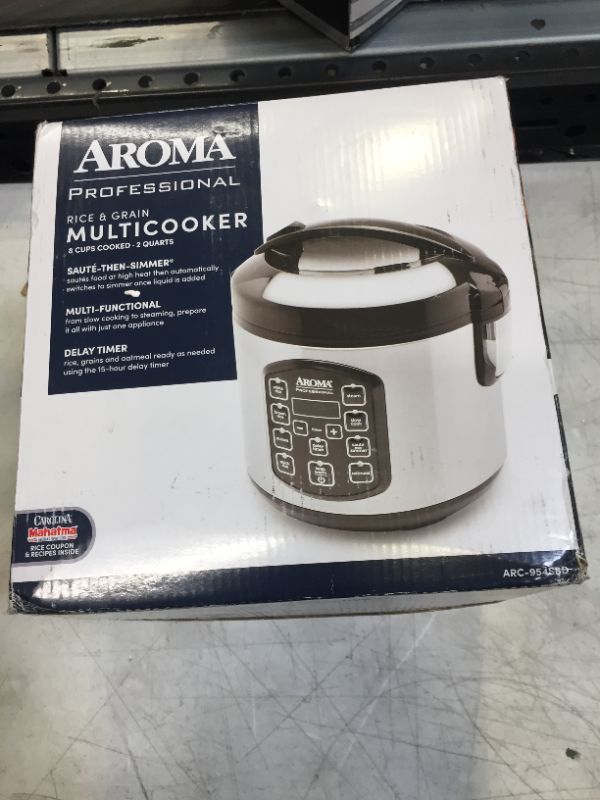 Photo 7 of Aroma Rice Cooker 8 Cup, Silver