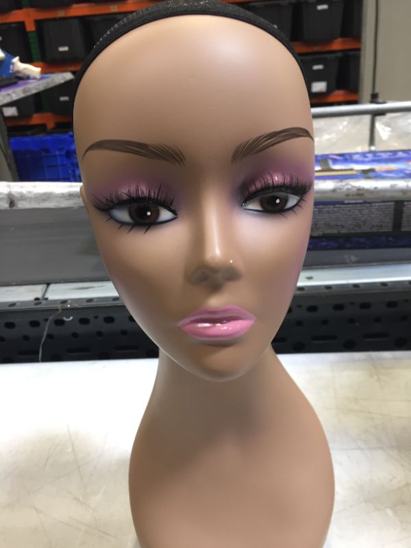 Photo 5 of 18" Female Life Size Mannequin Head for Wigs, Hats, Sunglasses Jewelry Display PD3R-24
