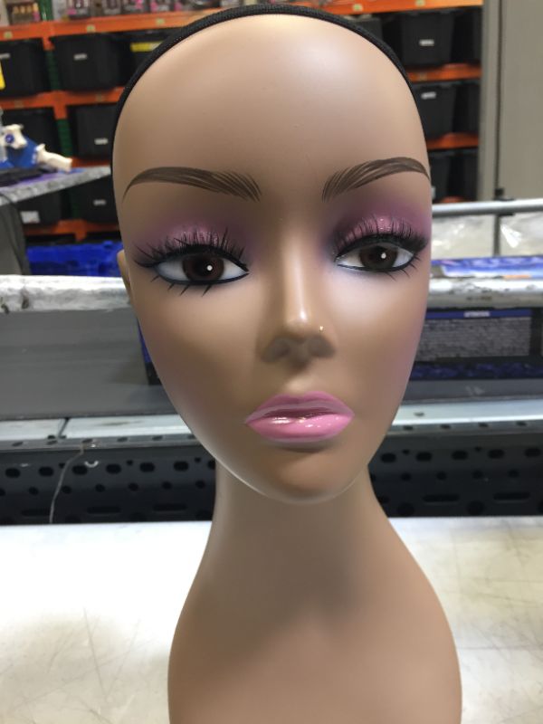 Photo 2 of 18" Female Life Size Mannequin Head for Wigs, Hats, Sunglasses Jewelry Display PD3R-24
