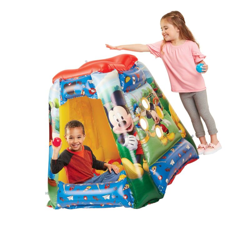 Photo 1 of Mickey Mouse 94785 Ball Pit, 1 Inflatable + 20 Soft-Flex Balls
