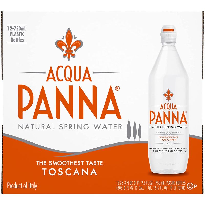 Photo 1 of Acqua Panna Natural Spring Water, 25.3 FL OZ Plastic Water Bottles (12 Count), Best By Oct 2022
