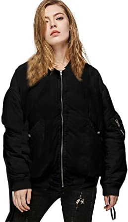 Photo 1 of Escalier Women's Bomber Down Jacket Oversized Casual Winter Coat sz M 
