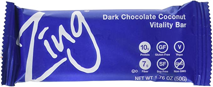 Photo 1 of 2 BOXES Zing Nutrition Bar-Chocolate Coconut-Box - 1.76oz 12 Bars BEST BY 4/17/22
