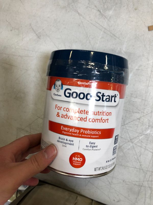 Photo 2 of Gerber Good Start GentlePro Probiotics Non-GMO Powder Infant Formula, 24.5 oz Canister EXP 9/16/2022
