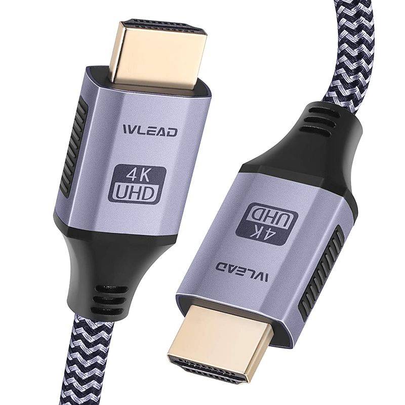 Photo 1 of Upgrade 4K High-Speed HDMI 2.0 Cable 3.3FT,WLEAD 18Gbps High Speed Braided HDMI Cord Supports (4K 60Hz HDR,Video 4K 2160p 1080p 3D HDCP 2.2 ARC-Compatible with Ethernet Monitor PS4/3 4K Fire TV
