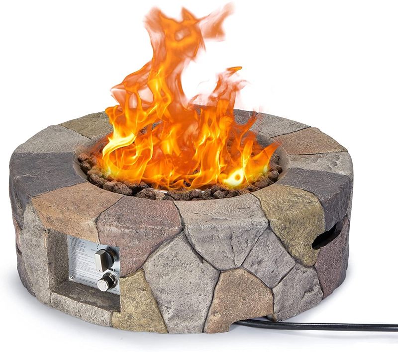 Photo 1 of 28inch faux rock firepit 