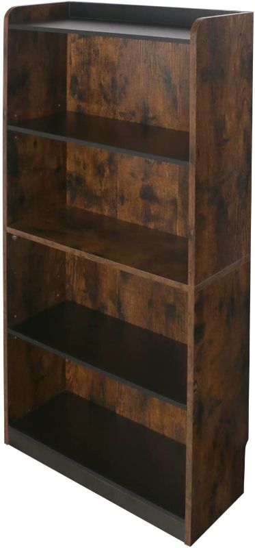 Photo 1 of 4 Shelf Bookcase 4-Tier Open Shelf Bookcase
