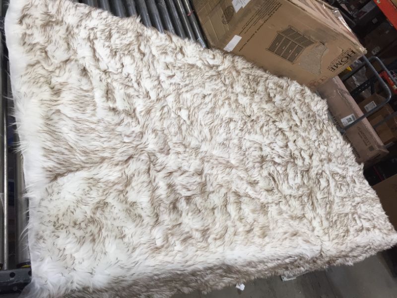 Photo 1 of 72 x 60 inch faux fur rug 
