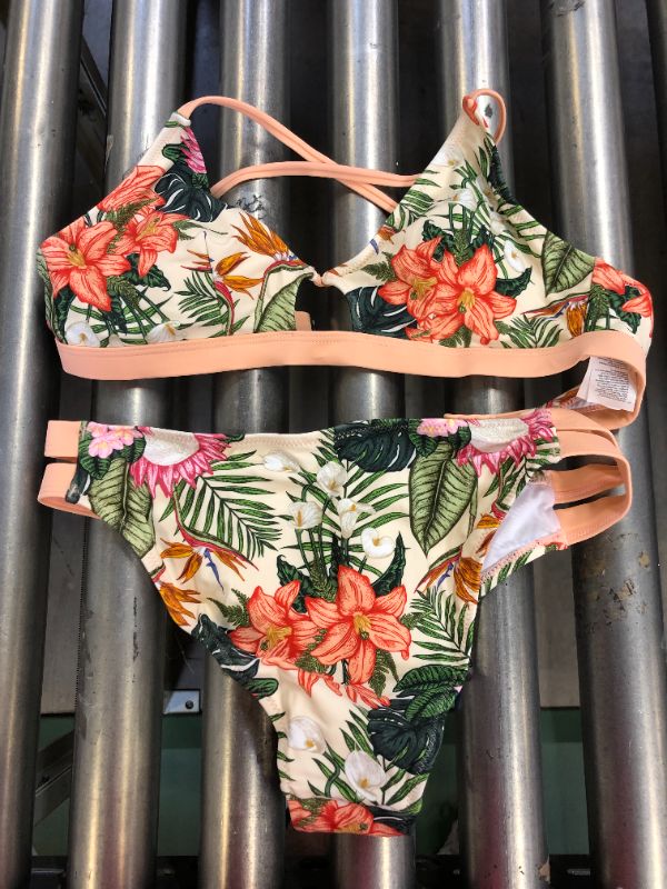 Photo 1 of Cross strap floral bikini size small