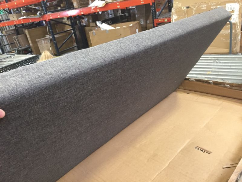 Photo 1 of DHP Janford Upholstered Bed, Gray Linen, Full