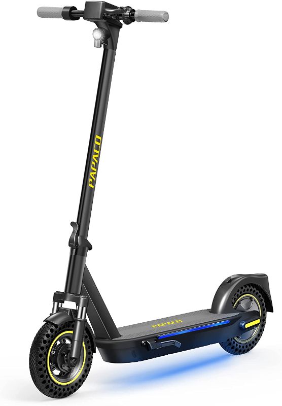 Photo 1 of PAPACO Electric Scooter, 19MPH & 27 Mile Range 350W Brushless Motor 10'' Honeycomb Solid Tires, Foldable and Portable Electric Scooters with Shock Absorption for Adults Commuters

