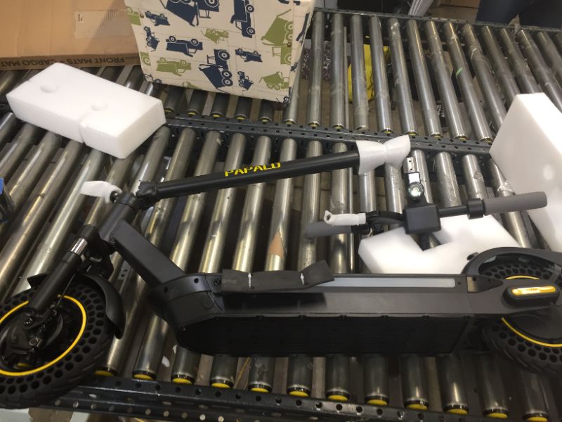 Photo 1 of PAPACO Electric Scooter, 19MPH & 27 Mile Range 350W Brushless Motor 10'' Honeycomb Solid Tires, Foldable and Portable Electric Scooters with Shock Absorption for Adults Commuters
