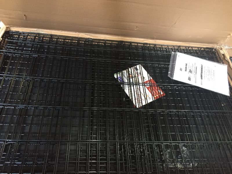 Photo 1 of MidWest LifeStages Double Door Collapsible Wire Dog Crate, 48 inch