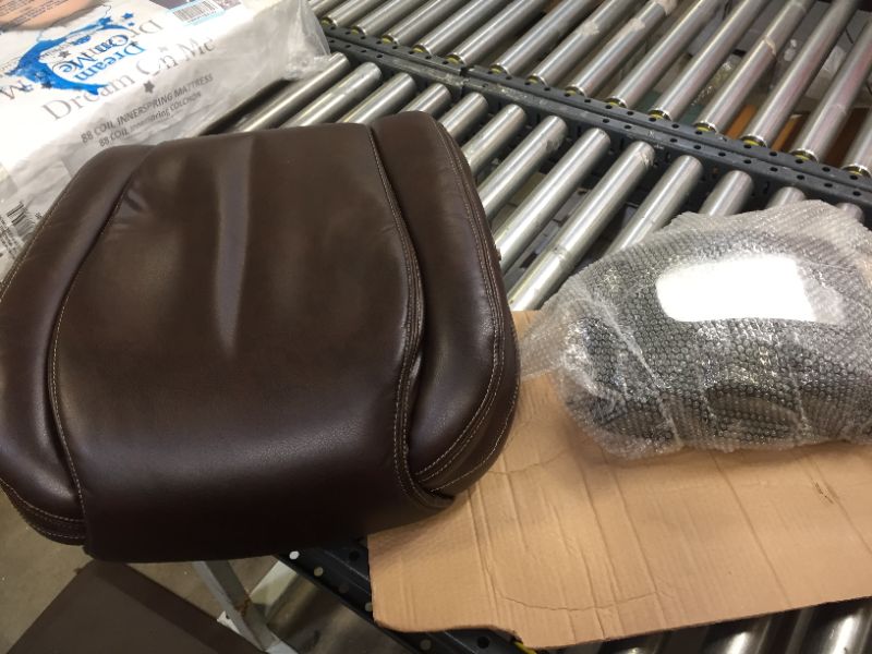 Photo 3 of La-Z Boy Air Bonded Leather Executive Chair, Coffee Brown-----MISSING SMALL HARDWARE