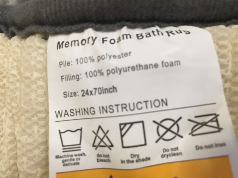 Photo 2 of 24 X 70 INCH MEMORY FOAM BATH MAT 