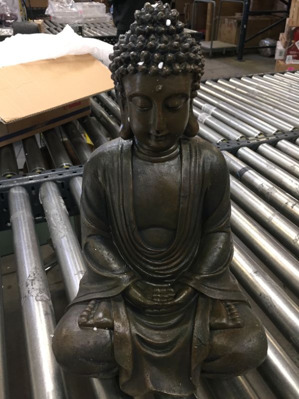 Photo 2 of 17" buddha meditating statue 